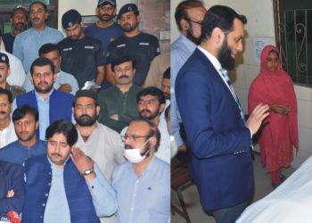 عطاء اللہ تارڑ کی تیزاب گردی وزیادتی کا شکار ہونے والی خواتین کی عیادت