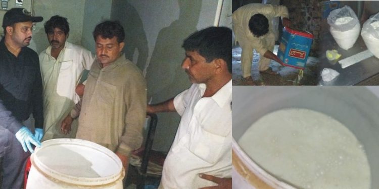 فوڈ اتھارٹی نے فیصل آباد میں ملاوٹی دودھ بنانے کی کوشش ناکام بنادی۔