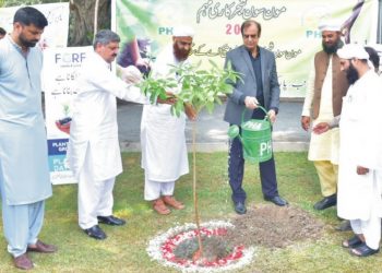 فیضان گلوبل ریلیف فاونڈیشن کے زیراہتمام جناح باغ میں پودے لگائے گئے