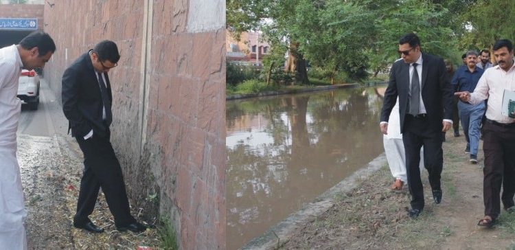 ڈپٹی کمشنر کا جھال انڈر پاس میں نہر کا پانی داخل ہونے کا نوٹس