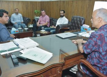 فرانسیسی سائنس دان پروفیسر ڈاکٹر رچرڈ گیٹن کا زرعی یونی ورسٹی کا دورہ