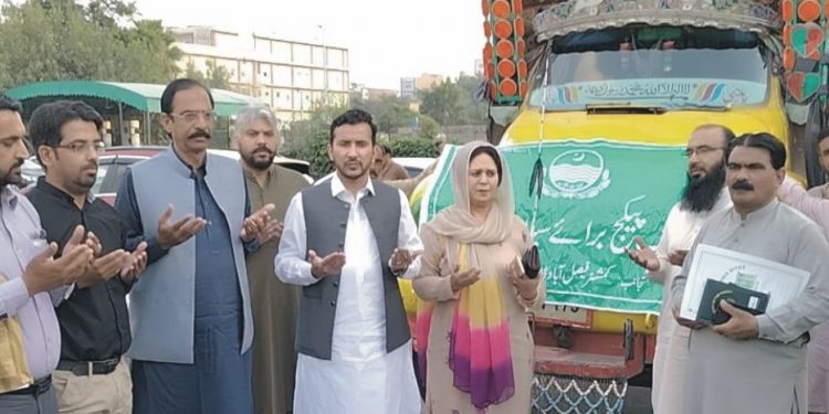 پرائیویٹ سکولز کی طرف سے سیلاب زدگان کی امداد کے لیے ایک ٹرک مزید روانہ