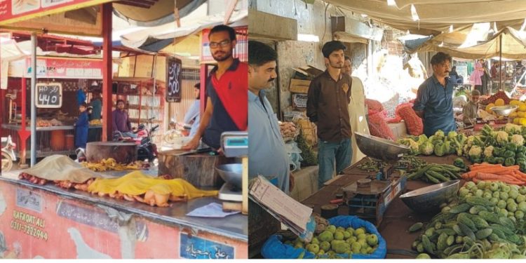 ڈپٹی کمشنر علی عنان قمر کا مارکیٹ اور بازاروں کا دورہ