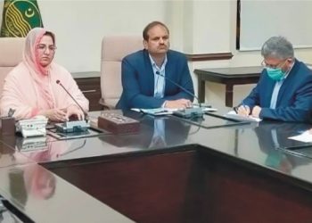 مشنرسلوت سعید کی صدارت میں ڈسٹرکٹ ہیڈ کوارٹرز ہسپتال میں قائم لیور فاؤنڈیشن اور کارڈیک کیئر یونٹ کے امور سے متعلق قائم کمیٹی کا دوسرا اجلاس