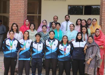 وومن یونیورسٹی فیصل آباد میں سپورٹس سٹارز کو خراج تحسین پیش کرنے کیلئے تقریب منعقد 