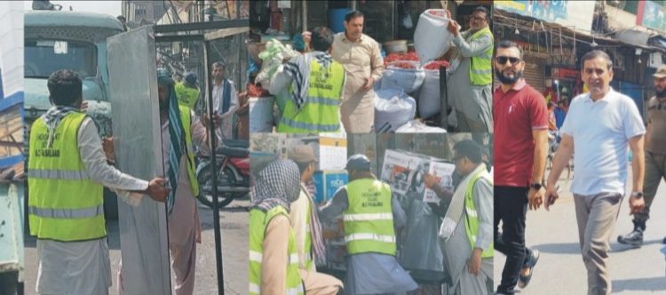 فیصل آباد انتظامیہ کا تجاوزات کے خلاف بڑا آپریشن