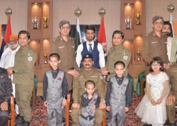 پولیس لائنز میں ترقی پانے والے پولیس افسران کے اعزاز میں تقریب کا انعقاد