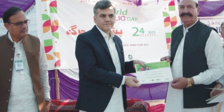 پولیو سے پاک معاشرے کی ذمہ داری ہر ایک کے کندھے پر ہے۔ ڈپٹی کمشنر